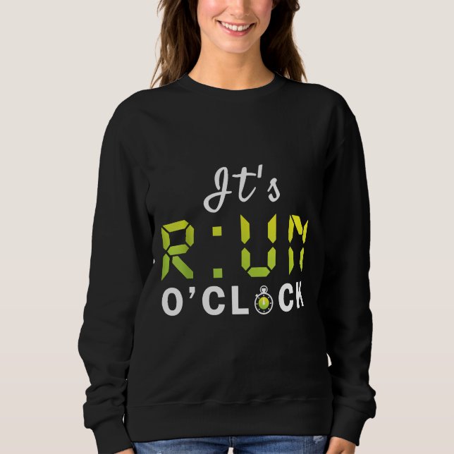Sweatshirt Funny Running Jogging Marathon Cross Country Son R (Devant)