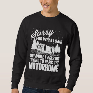 Sweatshirt Funny Rv Camping Hommes Femmes Camping Parking Mot