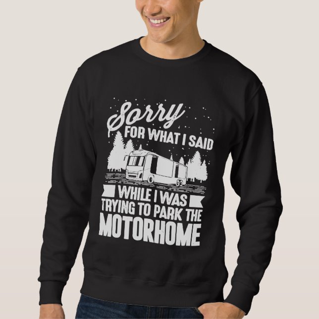Sweatshirt Funny Rv Camping Hommes Femmes Camping Parking Mot (Devant)