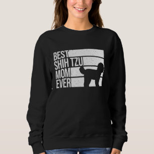 Sweatshirt Funny Shih Tzu Maman For Women Girl Mother's Day C