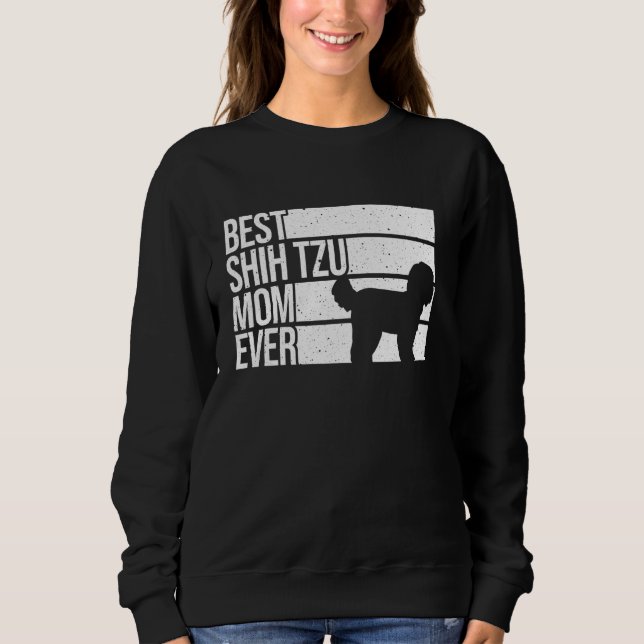 Sweatshirt Funny Shih Tzu Maman For Women Girl Mother's Day C (Devant)