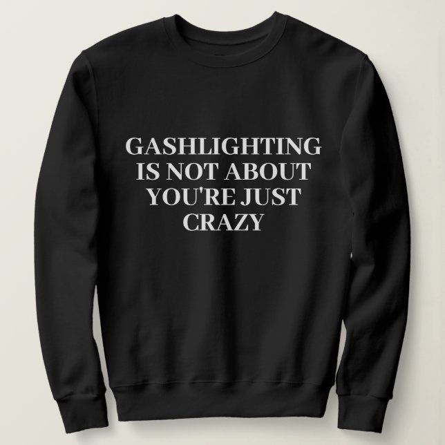Sweatshirt Funny Stylish Cute Custom Minimal Monogramme Noir (Design devant)