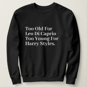 Sweatshirt Funny Stylish Cute Custom Minimal Monogramme Noir