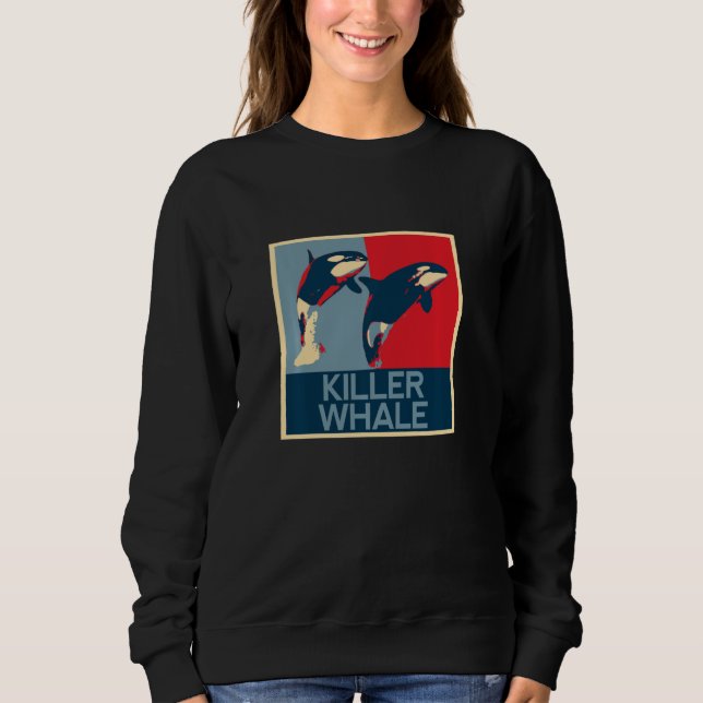 Sweatshirt Funny T-Shirt, Sea, Orca Whale, Funny, Cute, Goods (Devant)