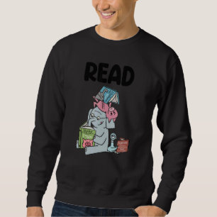 Sweatshirt Funny Teacher Library Lire le livre Club Piggie El