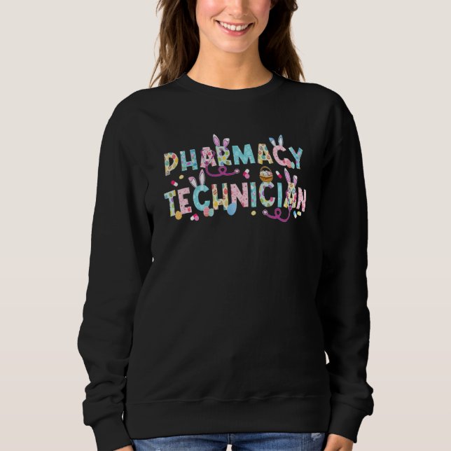 Sweatshirt Funny Technicien en pharmacie Bunny Pharmaciste Ha (Devant)