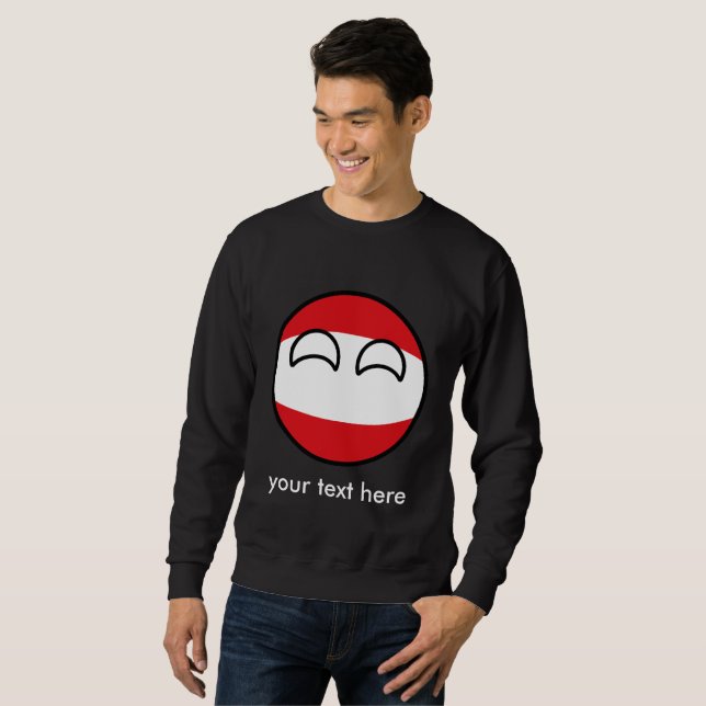 Sweatshirt Funny Trending Geeky Austria Countryball (Devant entier)