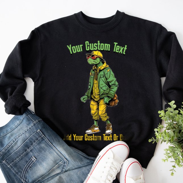 Sweatshirt Funny Turtle Stylet Animal Mode (Créateur téléchargé)