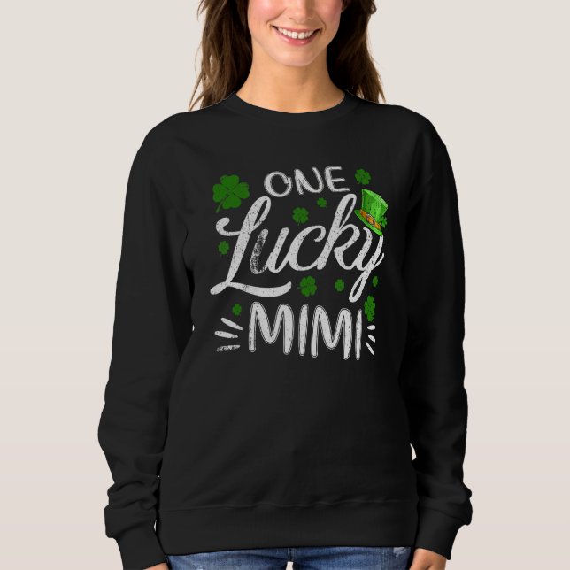 Sweatshirt Funny Un Lucky Mimi Matching Famille Saint Patrick (Devant)