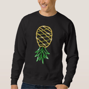 Sweatshirt Funny Upside Down Pineapple - Swinger Party 80s Re