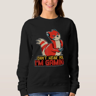 Sweatshirt Furet Je ne t'entends pas je joue
