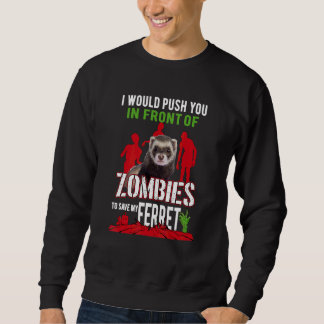 Sweatshirt Furet Maman Papa Mustela Nigripes