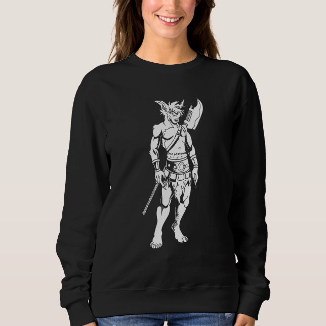 Sweatshirt Furries Warrior Fursuit - Fursona Furry Fandom (Devant)