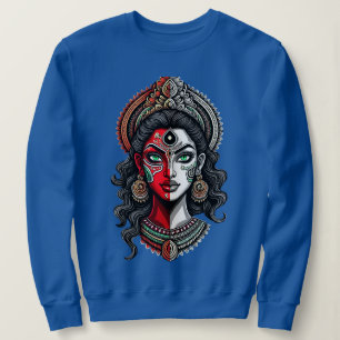 Sweatshirt Fusion Theyyam-Kathakali - Pouvoir féminin redéfin