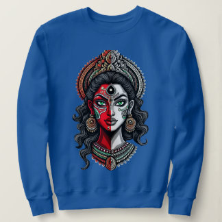 Sweatshirt Fusion Theyyam-Kathakali - Pouvoir féminin redéfin