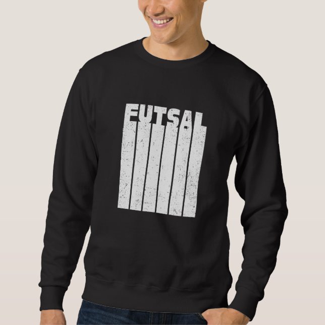 Sweatshirt Futsal Retro Graphic Indoor Soccer Player Football (Devant)