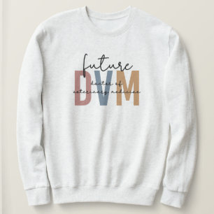 Sweatshirt Futur DVM Docteur en médecine vétérinaire étudiant