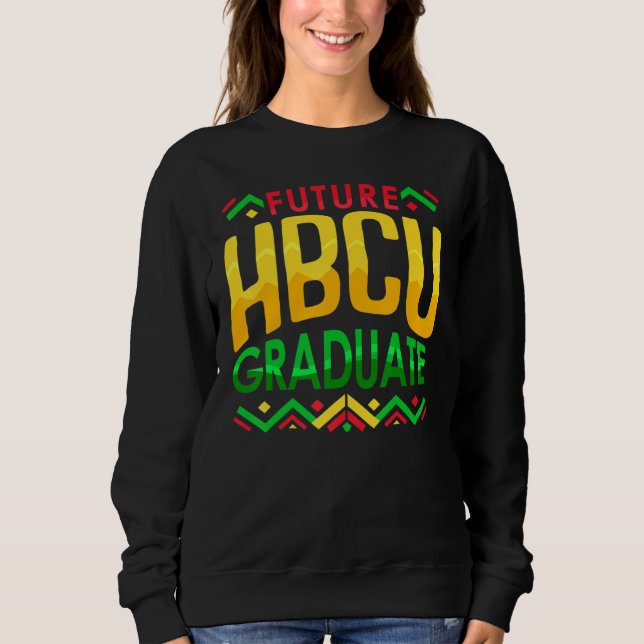 Sweatshirt Futur HBCU Gradué Noir Et Éduqué Happy Grad (Devant)