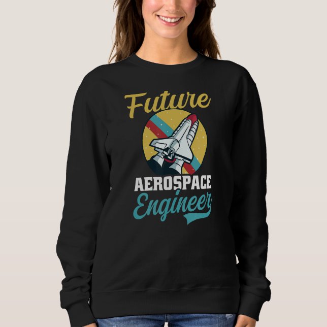 Sweatshirt Futur ingénieur aérospatial (Devant)