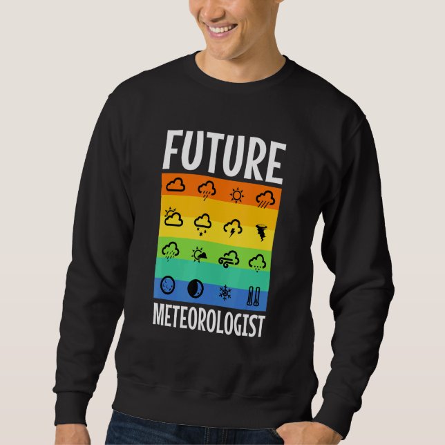 Sweatshirt Futur météorologue 2 (Devant)