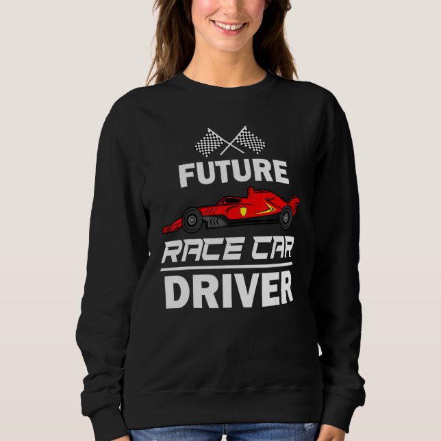 Sweatshirt Futur Pilote De Voiture De Course Pour Enfants Rac (Devant)