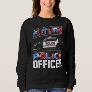 Sweatshirt Futur Policier Costume Policier Poli Futur
