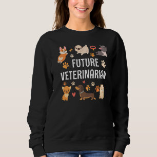Sweatshirt Futur vétérinaire Docteur Animaux Vétérinaires