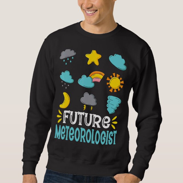 Sweatshirt Future météorologue Tempête météorologique Météoro (Devant)
