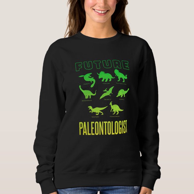 Sweatshirt Future Paléontologue Dinosaur Enfants Rex Cute Ani (Devant)