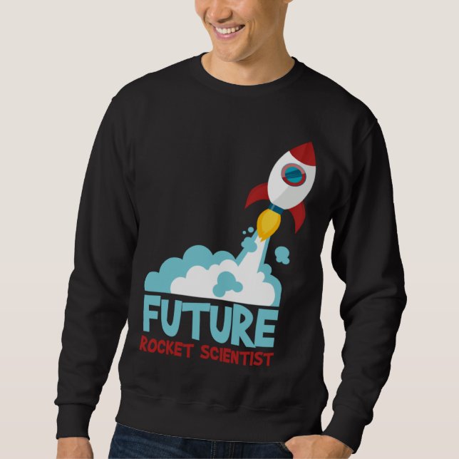 Sweatshirt Future Scientist Science Rocket Ship Kids  Astrona (Devant)