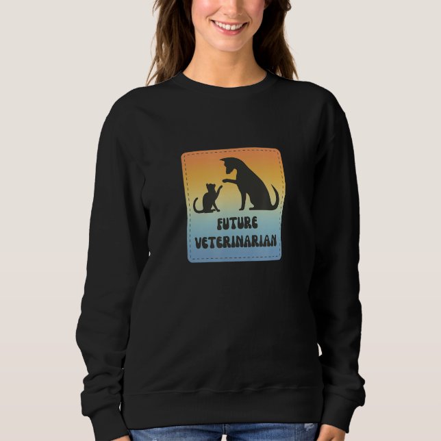 Sweatshirt Future Veterinarian  Fun Vet Student (Devant)