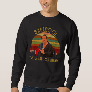 Sweatshirt Gabagool Son Quoi Pour Dîner Vintage Retro 80s 90s