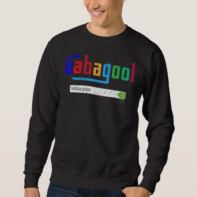 Sweatshirt Gabagool vintage  Argot italien (Devant)