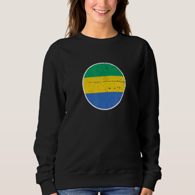 Sweatshirt Gabon Drapeau gabonais fier (Devant)