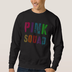 Sweatshirt Gagnants de la guerre vintage rose Squad Wear Team