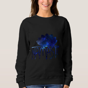 Sweatshirt Galaxy Namaste Yoga Lotus Flower