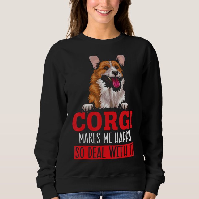 Sweatshirt Gallois Corgi Chien Chien Propriétaire Corgi Breed (Devant)