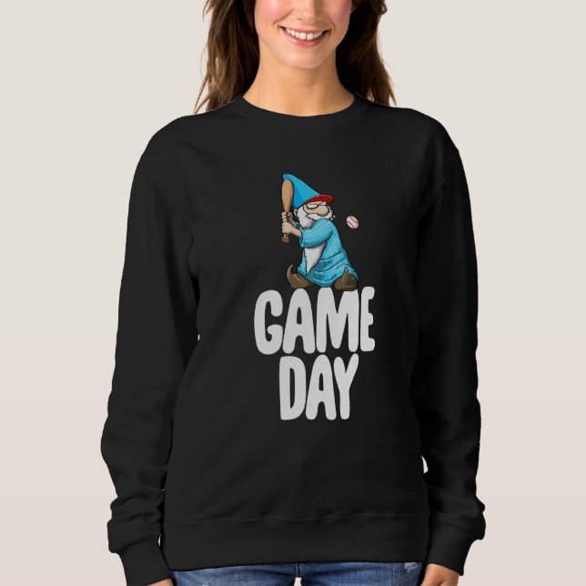 Sweatshirt Game Day Gnome  Baseball Game Celebration Women (Devant)
