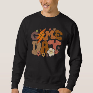 Sweatshirt Game day retro basketball lightning bolt basketbal
