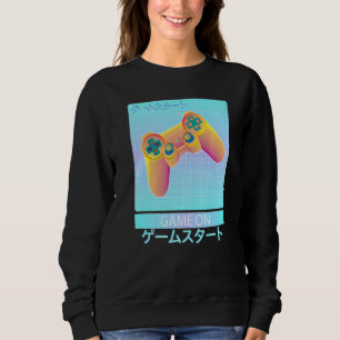 Sweatshirt Game On Video Game Controller Retro Vaporwave Japa