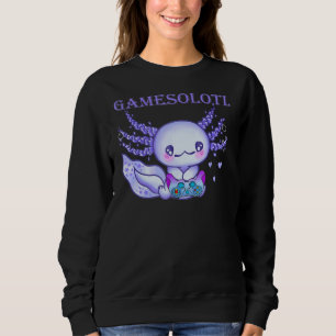 Sweatshirt Gamer Axolotl Cute Axolotl Jeu Vidéo