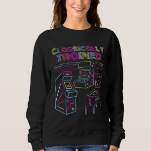 Sweatshirt Gamer classique Retro Old School Arcade