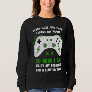 Sweatshirt Gamer De Temps En Temps Et Puis Je Quitte Ma Chamb