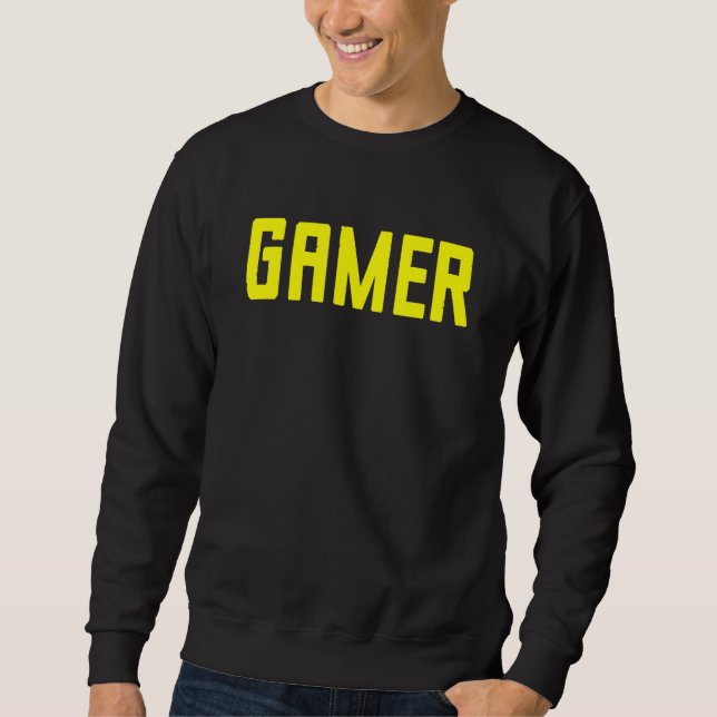 Sweatshirt Gamer Fier Rpg Et Cool Vidéo Gamer Mème 4 (Devant)