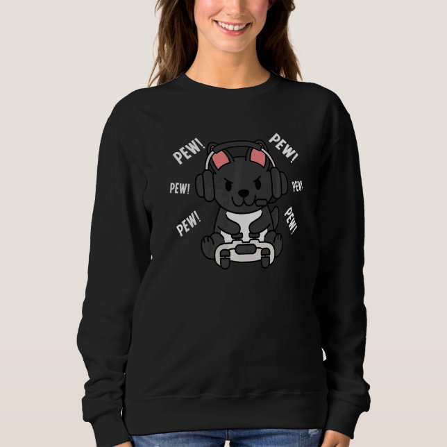 Sweatshirt Gamer French Bulldog Jeu chien (Devant)