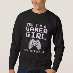 Sweatshirt Gamer Girl Stuff Cadeaux pour Ados - Funny Video G