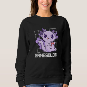 Sweatshirt Gamesolotl Axolotl Jeu