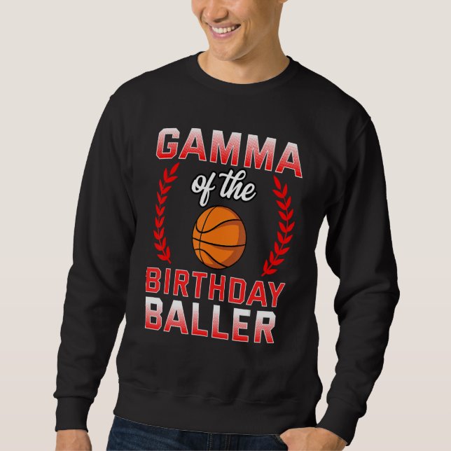 Sweatshirt Gamma De L'Anniversaire Garçon Anniversaire De Bas (Devant)