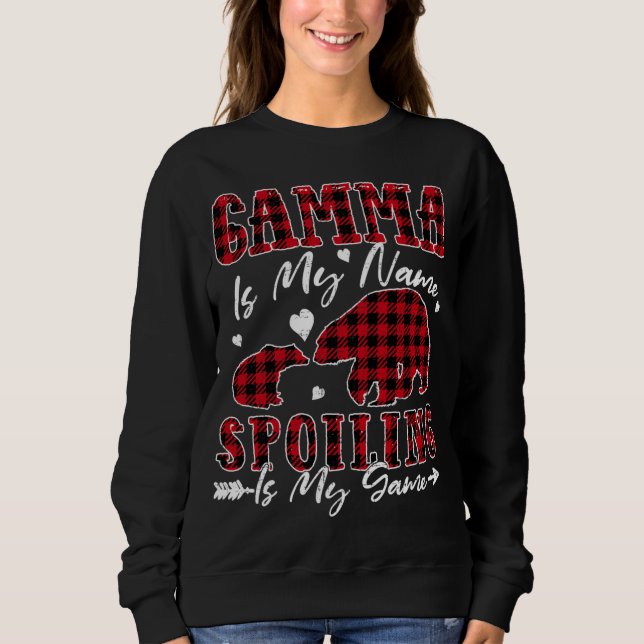 Sweatshirt Gamma Est Mon Nom Spoiling Est Mon Costume De Jeu  (Devant)