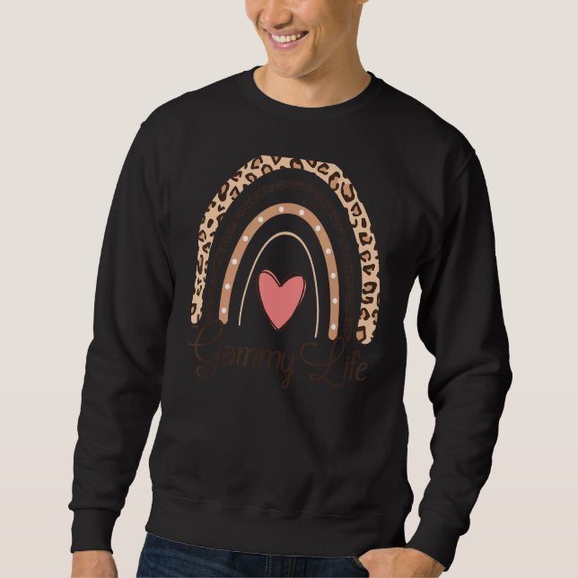 Sweatshirt Gammy Life Boho Rainbow Grand-mère (Devant)